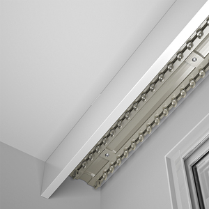 滑轨导轨滑轮铝合金窗帘杆滑道单双轨道顶装挂钩静音升级苏姿家居