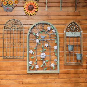 90力欧璀璨依然淘宝日式假窗户仿真木质美式创意背景墙玄关壁挂大