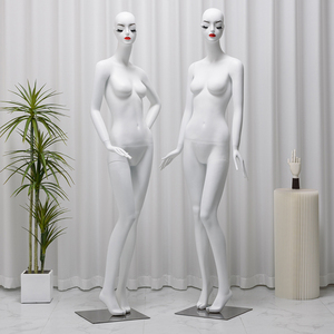 哑白色模特道具女全身高端时装女装服装店展示架橱窗假人模特架子