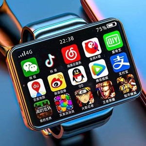 智能电话手表可以玩游戏能上网韩版多功能学生党黑科技手环触摸屏