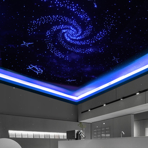 aier简约星空顶天花板影音室ktv酒吧会所美发沙龙光纤满天星led灯