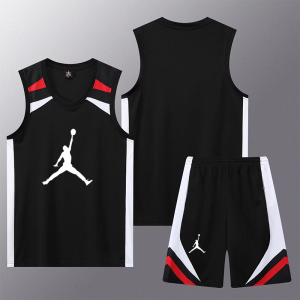 乔丹飞人球衣定制篮球服套装男女学生运动训练队服儿童篮球衣背心