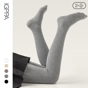 女童灰色连体袜