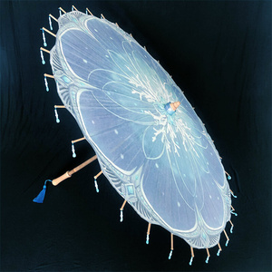 爆款剑网三剑侠情缘叁新门派蓬莱海月骨cos道具桐油纸伞汉服促销