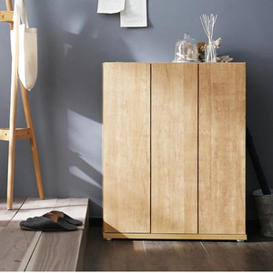 恒峰实木鞋柜新款置物柜玄关柜柜子储物柜原木色胡桃色边柜日式风