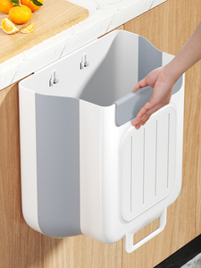日本进口MUJIE厨房垃圾桶挂式家用厨余分类可折叠橱柜门壁挂卫生