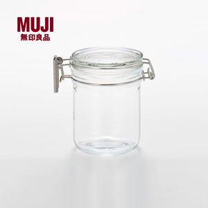 无印良品 MUJI 钠钙玻璃密封瓶 家用厨房密封罐多场景使用