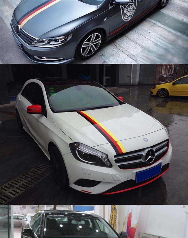 适用宝马2系旅行车218i220i汽车个性三色拉花宝马贴纸引