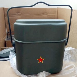 05单兵饭盒78式三件套老式户外多功能套装铝制野营户外盒德军餐具