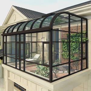 广西铝合金阳光房定制花园露台断桥铝门窗封阳台楼顶别墅玻璃房