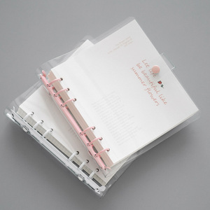 vannemjj淘宝小麻薯手账本软壳透明活页本笔记本子随身本小学生本子