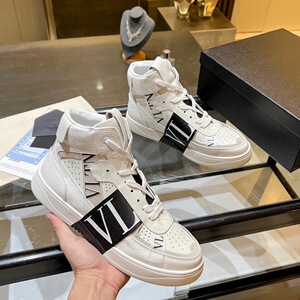 valentino/华伦天奴 22ss新款时尚休闲鞋系带高帮鞋板鞋男女同款