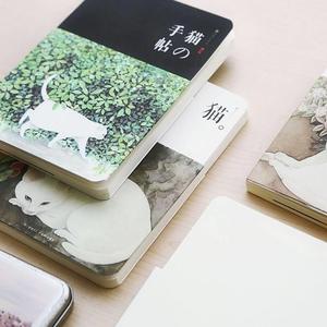 猫的手帖裸装本日式空白纸猫咪笔记本小清新手帐本韩国涂鸦手绘本