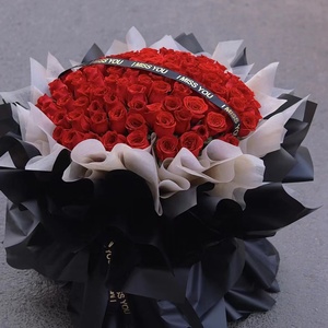 七夕99支红玫瑰花束朋友生日礼物纪念日节日重庆成都同城鲜花配送