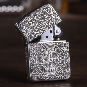 美国正品打火机zippo正版纯银康斯坦丁恶灵挽歌zippo 男士收藏级