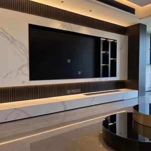 客厅不锈钢电视机嵌入式壁龛背景墙装饰电视柜镶嵌式展示柜书柜