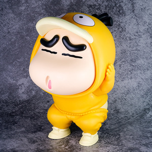 超大可达鸭蜡笔小新cos可达鸭 手办公仔卡通模型摆件