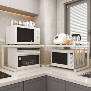 德国SENC厨房微波炉置物架台面可伸缩多功能家用微波炉架子置物架