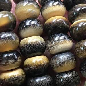 保真天然饱满鱼子纹黑驴蹄子黑蜜色佛珠手链男士女士挂链手串