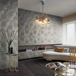 Sycamore比利时壁纸天然木皮拼花纹理几何客厅卧室背景墙无缝壁布