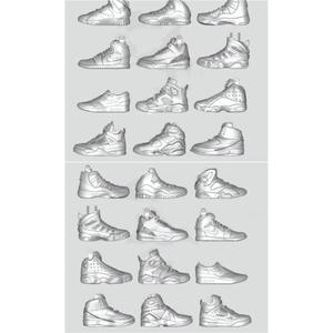 13款NIKE鞋子AJ球鞋3D打印模型文件STL格式  AIRJORDEN鞋 36