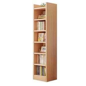 木质书架窄款夹缝柜子书桌旁书柜客厅靠墙学生书本收纳置物架落地