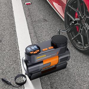充气泵车载数显打气泵轮胎便携汽车toyota式充停双缸12v车丰田用