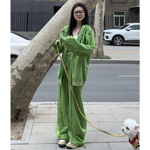 减龄显白运动套装女春秋季学生韩版宽松显瘦时尚卫衣休闲两件套潮