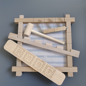 方糕桂花糕茶糕模具传统榫卯木质蒸模手工米糕制作工具喜酒上梁糕