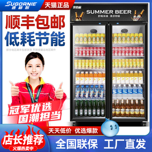 速格耐饮料冷藏展示柜商用保鲜柜冰箱立式单门双开门超市啤酒水柜
