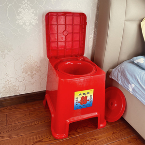 老年人床头便盆加高塑料多用坐便器孕妇移动马桶安全加厚凳坐便椅