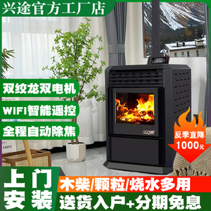 生物质颗粒取暖炉家用商用别墅民宿农村冬天室内新型采暖柴火炉子