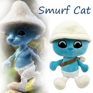 跨境新款俄罗斯smurf cat 蓝精灵猫毛绒玩具搞怪趣味公仔玩偶现货