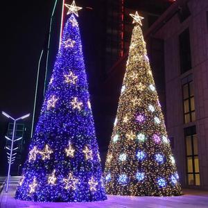 大型圣诞大树套装3米4米5米6米7米8米10米框架树酒店商场装饰摆件