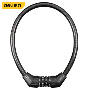 得力工具DL508041密码条型锁10x470mm自行车锁防盗锁