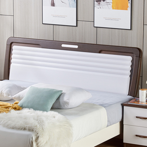 板式床头简约现代落地床头板卧室床靠背单买新中式免漆床板双人床