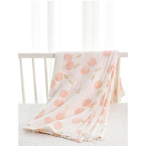 babycare纱布婴儿床床单纯棉a类2层盖毯儿童午睡毛巾被夏季薄单子