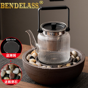 电陶炉家用围炉煮茶器功夫茶具玻璃茶壶泡茶专用小型电炉子烧水壶