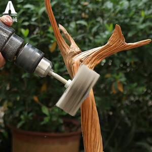 柏打工磨抛崖光具光套装打磨花头木雕木头打磨头根雕安质诚木工全