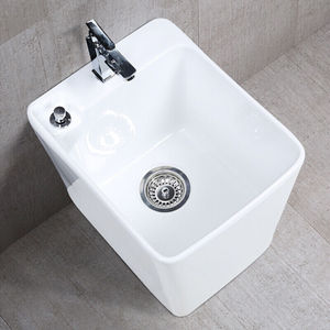 陶瓷小号洗拖把水池阳台拖布池落地式卫生间墩布池污水斗洗拖把盆