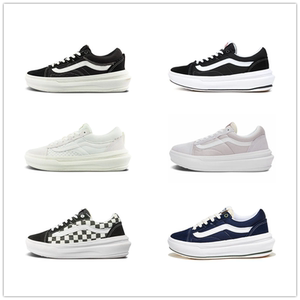 万斯帆布鞋overt cc超轻黑白棋盘格厚底增高男女鞋范斯休闲鞋板鞋