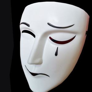 万圣节成人面具悲喜哭笑面具天官赐福白无相动漫cos表演道具白色