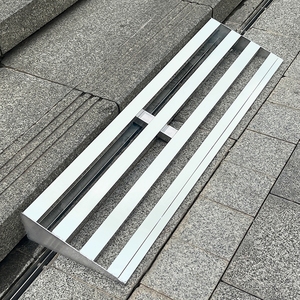 斜坡梯便携上车加厚轮椅车台阶板装货不锈钢斜坡摩托梯子坡道板