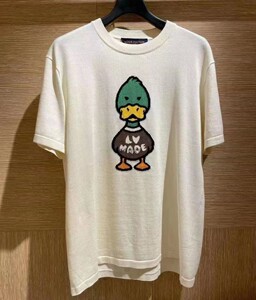 louis vuitton lv x nigo联名系列嵌花提花鸭子图案 短袖圆领衫