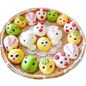 金穗朵儿童卡通果蔬馒头零食早餐面点食品花馍馍面食花饽饽花样