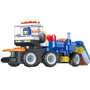 百变布鲁可大颗粒积木鲁鲁遥控重型拖车儿童搭建变形玩具车62115