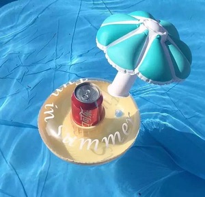 宠物游泳圈独角兽水上漂浮猫咪玩具饮料杯子充气垫拍照背景道具