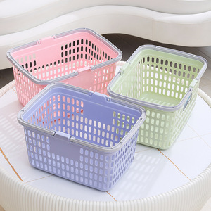 塑料镂空手提篮超市购物篮水果采摘篮买菜篮子玩具整理筐洗浴篮子