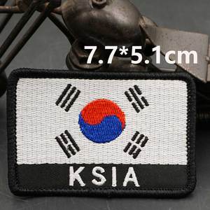 韩国滑雪教练联盟刺绣布贴魔术贴徽章包装饰衣服帽子补丁徽章AL