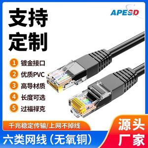 APESD 超五类cat5e网络跳线1/5/10/15米成品宽带家用网线双绞类6A